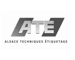 Logo ATE Alsace Techniques Etiquetage - partenaire client Actua Haguenau